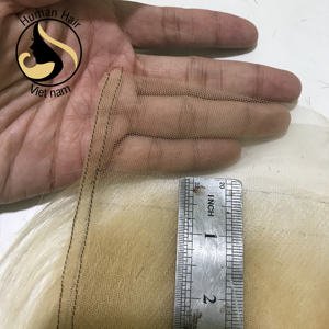 Suisse Fermeture En Dentelle Transparente, HD Dentelle Fermeture Blonde Vierge Cheveux Humains, 613 Blonde Vierge Faisceaux De Cheveux Humains - Product Image 2