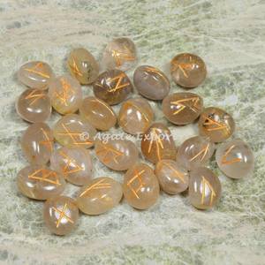 Piedras rúnicas de amatista de grado para el hogar Fengshui decoración curativa pulsera de ágata de cristal tallada productos de piedras preciosas - Product Image 3