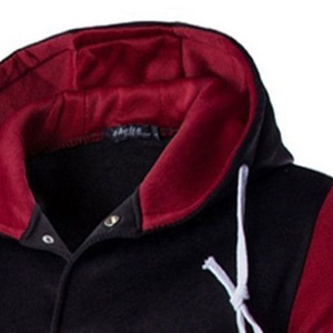 Moda personalizada Streetwear Pullover Fleece 100% algodón Rojo Negro Camo Sudadera con capucha para mujer - Product Image 4