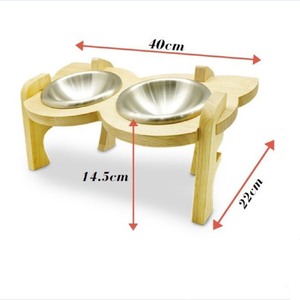 Gamelle en acier inoxydable 5830 pour animaux domestiques, bol d'alimentation pour chiens et chats, avec étagère illuminée - Product Image 4