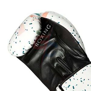 Boxing Speckled Bag Gloves, Speckled White, Small | Customizable mixed martial arts boxing gloves - Product Image 3