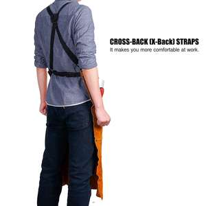 Heavy Duty Leather Welder's <b>Apron</b> <b>Bbq</b> <b>Apron</b> Safety <b>Apron</b> Custom Sizes Accept Customized Logo Polyester Multipurpose 10 - Product Image 4