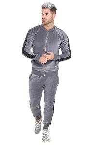 Chándal para hombre 2 conjunto de dos piezas niños unisex verano personalizado poliéster terciopelo slim fit reflectante nylon joggers hombres chándales - Product Image 5