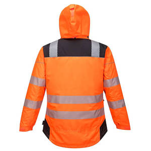 Veste de sécurité noire haute visibilité réfléchissant haute visibilité pour temps froid homme - Product Image 6