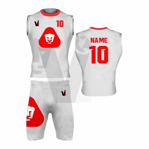 Uniforme de fútbol personalizado 7v7 con capucha transpirable Impresión digital Spandex/Poliéster Antibacteriano Secado rápido 7on7 Diseño DE LA Vi-7523 - Product Image 3
