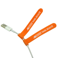 Attaches de câble en nylon réutilisables colorées avec logo personnalisé, sangle souple avec fermeture auto-agrippante