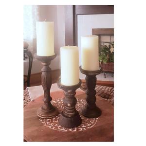 Bougeoir en bois en détresse en bois couleur Rectangle extérieur et intérieur fait à la main au meilleur prix artisanat naturel - Product Image 3