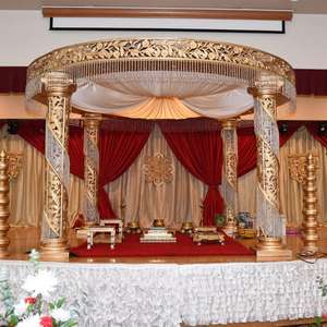 Mandap de Boda de Fibra de Cristal, Decoración Moderna para Bodas y Eventos Indios, Último Diseño para Bodas - Product Image 1