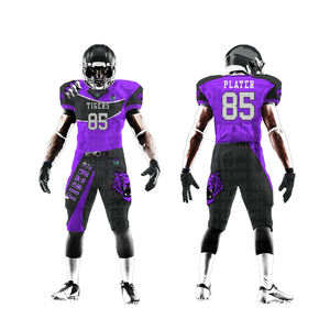 Camisetas de fútbol americano para adultos hechas a medida de alta calidad, pantalones de malla sublimada transpirable, logotipo personalizado, deporte antibacteriano - Product Image 4