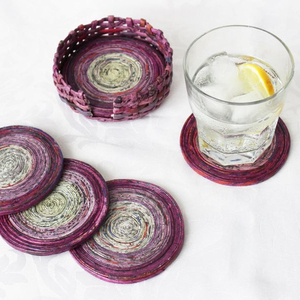 Colorful Hand Woven Embroidery <b>Table</b> <b>Coaster</b> - Product Image 1