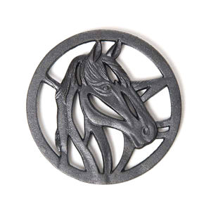 Dessous de plat fleur en fonte avec poignée - Product Image 2