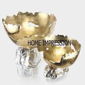 Florero grande de diseñador de pies, cuencos modernos, bordes curvos de Metal, cuencos decorativos para el hogar, decoración para sala de estar, florero a bajo precio - Product Image 3