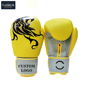Guantes de Boxeo de Cuero con Logotipo Personalizado al por Mayor, con Cierre de Velcro y Correa para la Muñeca, para Entrenamiento de Boxeo y Combate - Product Image 6