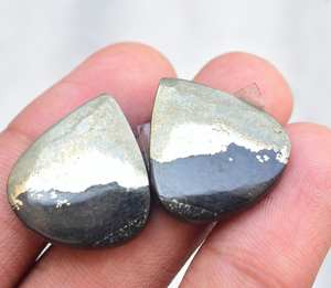 Pares de oro Apache con patrón increíble, al por mayor, piedras preciosas de pirita - Product Image 6