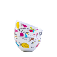 Assiettes et bols de table en mélamine, ensemble de vaisselle incassable OEM, 4 pièces