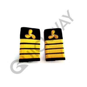 เครื่องหมายยศแบบสวมไหล่ สีทองและดำ พร้อมลูกไม้ สำหรับเครื่องแบบ - Product Image 4