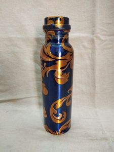 Meena — bouteille d'eau en cuivre pur sans Joint, Antique, pour une hygiène de santé - Product Image 4