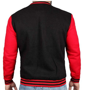 Veste de baseball en molleton de coton personnalisée de haute qualité pour hommes vente en gros de veste Letterman grande taille respirante pour l'hiver - Product Image 4