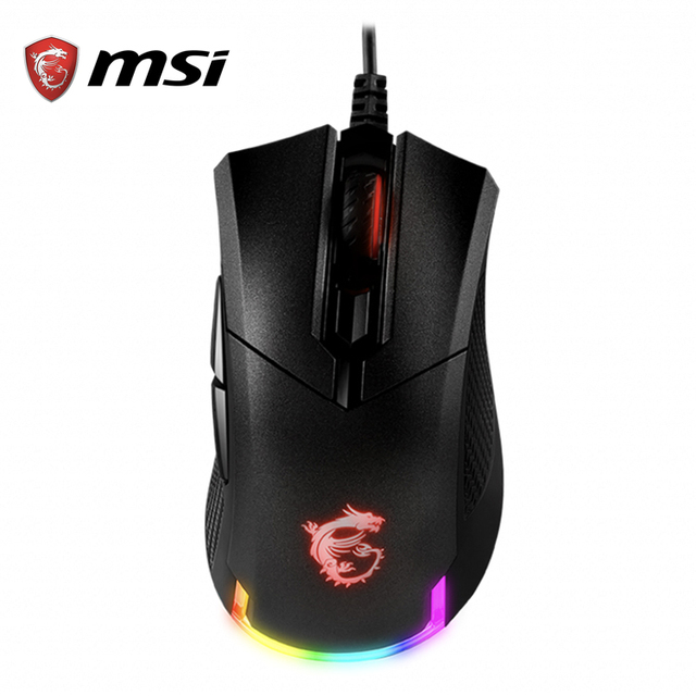 MSI CLUTCH GM50 Gaming USB RGB Adjustable up to 7200 DPI 1ms 6 Buttons Desktop Laptop Gaming Grade Optical FPS Mouse