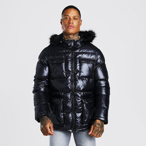 Chaqueta con Logo personalizado para hombre, prendas de vestir con relleno, de talla grande, a la moda, venta al por mayor - Product Image 5