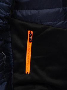 Blouson d'aviateur d'hiver pour hommes en toile tissu imperméable et écologique col montant à capuche pour l'extérieur surdimensionné vente en gros OEM - Product Image 5