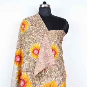 Magnifique bloc de main de soie imprimé, pour femmes, sarong, - Product Image 3