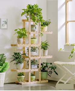 حامل نباتات ورف زهور خشبي للحدائق المنزلية الداخلية والخارجية للبيع بالجملة - Product Image 3