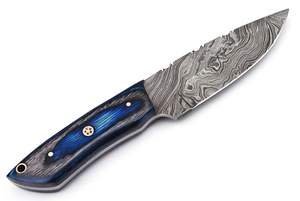 Couteau à lame fixe en acier damas fait à la main personnalisé ZR1507 OEM manche en bois de sécurité pour la chasse en plein air et le camping à usage industriel - Product Image 4