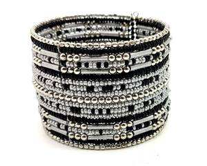 Pulseras abiertas de moda para mujer, joyería Bohemia hecha a mano con cuentas de semillas multicapa, accesorios de moda de la India - Product Image 4