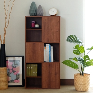 6-cube <b>bookcase</b> with doors for studty room - Product Image 2