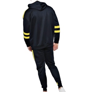 Ensemble fitness pour hommes, survêtement de sport, Jogging, survêtements, en Polyester uni - Product Image 4