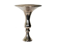 Vase en forme de couronne de fleurs, Vase avec poignées, argenté Antique pour centre de Table de mariage, décoration, grands Vases métalliques décoratifs en fer