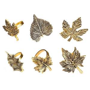 Rond de serviette en métal fait à la main style indien classique de qualité super fine Rond de serviette décoratif de fête de mariage stocké - Product Image 2