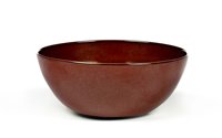 Bol en céramique jetable émaillé classique Sculpture personnalisée Conception de coquille naturelle pour salades Vaisselle Fêtes et traiteur
