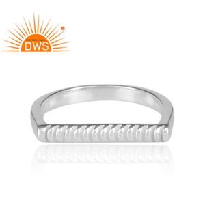 Bague en argent Sterling 925, argent fin Sterling, styliste, Base plate, bijoux pour filles, vente en gros - Product Image 2