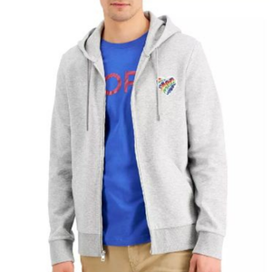 Sweat à capuche zippé pour hommes 100% coton de haute qualité sweat-shirt imprimé personnalisable pour l'hiver - Product Image 2