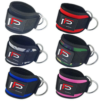PROFIT SPORT Sangles de cheville souples unisexes pour la gym, protection professionnelle en néoprène/acier, fermeture réglable à boucle auto-agrippante pour la jambe