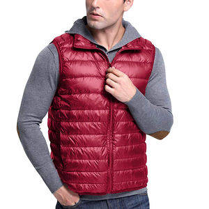 Haute qualité coupe-vent sans manches doudoune hiver professionnel meilleure qualité conceptions personnalisées toile tissu enduit traitement - Product Image 4