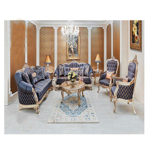 Elegante Juego de Sofás Tallados a Mano para Sala de Estar, Muebles de Lujo para Sala de Estar Formal, Compre el Último Diseño de Juego de Sofás Tallados a Mano - Product Image 1