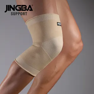 JINGBA all'ingrosso Medical Sports ginocchiere fasciatura basket pallavolo supporto per il ginocchio elastico in Nylon ginocchiera