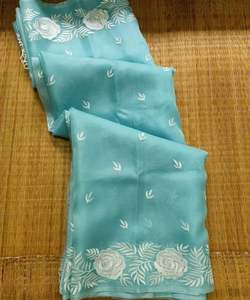 Banarasi Seda Sarees Fiesta Desgaste Boda Indio Étnico - Product Image 1