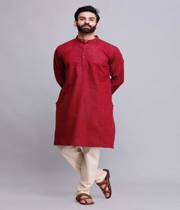 Beautiful Traditional Ethnic Cotton <b>Kurta</b> for <b>Men</b> Indian & Pakistani Style Clothing for Adults - Product Image 2