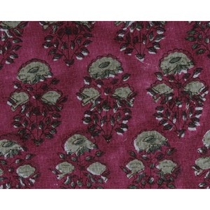 Indian Beautiful Hand Block Printed Floral Cotton Fabric Lightweight for <b>Shirts</b> Bags Covers Curtains Boys' Toys - Product Image 4