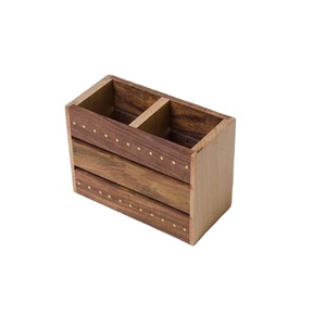 Porta Cubiertos de Madera para Cucharas y Uso en Cocina y Restaurantes, Porta Cubiertos Ecológico - Product Image 1