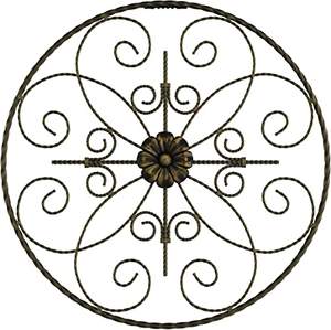 Cadre décoratif en fer forgé multicolore, Art mural - Product Image 5