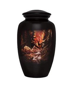 Urne commémorative pour adultes en laiton massif/aluminium de Style américain/européen classique Urne de stockage de crémation pour cendres funéraires humaines pour adultes - Product Image 3