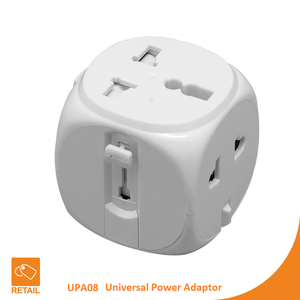 Tiny Design Universal Travel <b>Adapter</b> with 2 Outlets for <b>EU</b>/UK/AU/US - Product Image 5