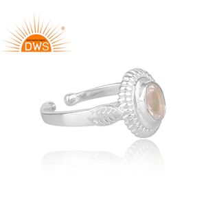 Pierre précieuse en cristal et Quartz naturel, anneaux de créateur faits à la main, solide, argent fin, vente en gros, 925 - Product Image 3