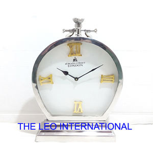 Reloj de Mesa de Acero Inoxidable, Estilo Simple, Analógico, Redondo, para Escritorio, Hogar, Oficina, Sala de Estar - Product Image 6