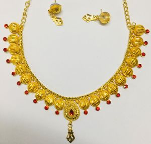 ชุดสร้อยคออัญมณีผีเสื้อสำหรับเด็กผู้หญิง,ของขวัญวันลูกสาวทองคำ18K พร้อมส่งสต๊อกจำนวนมาก - Product Image 2